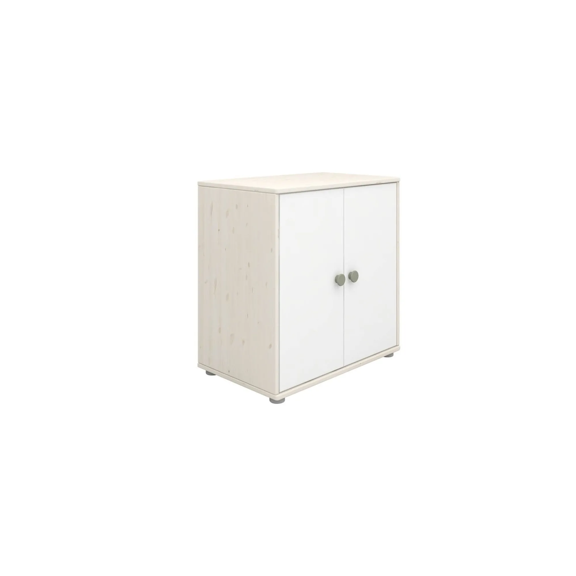 Discount FLEXA Skab Natural Green/White Washed Pine
