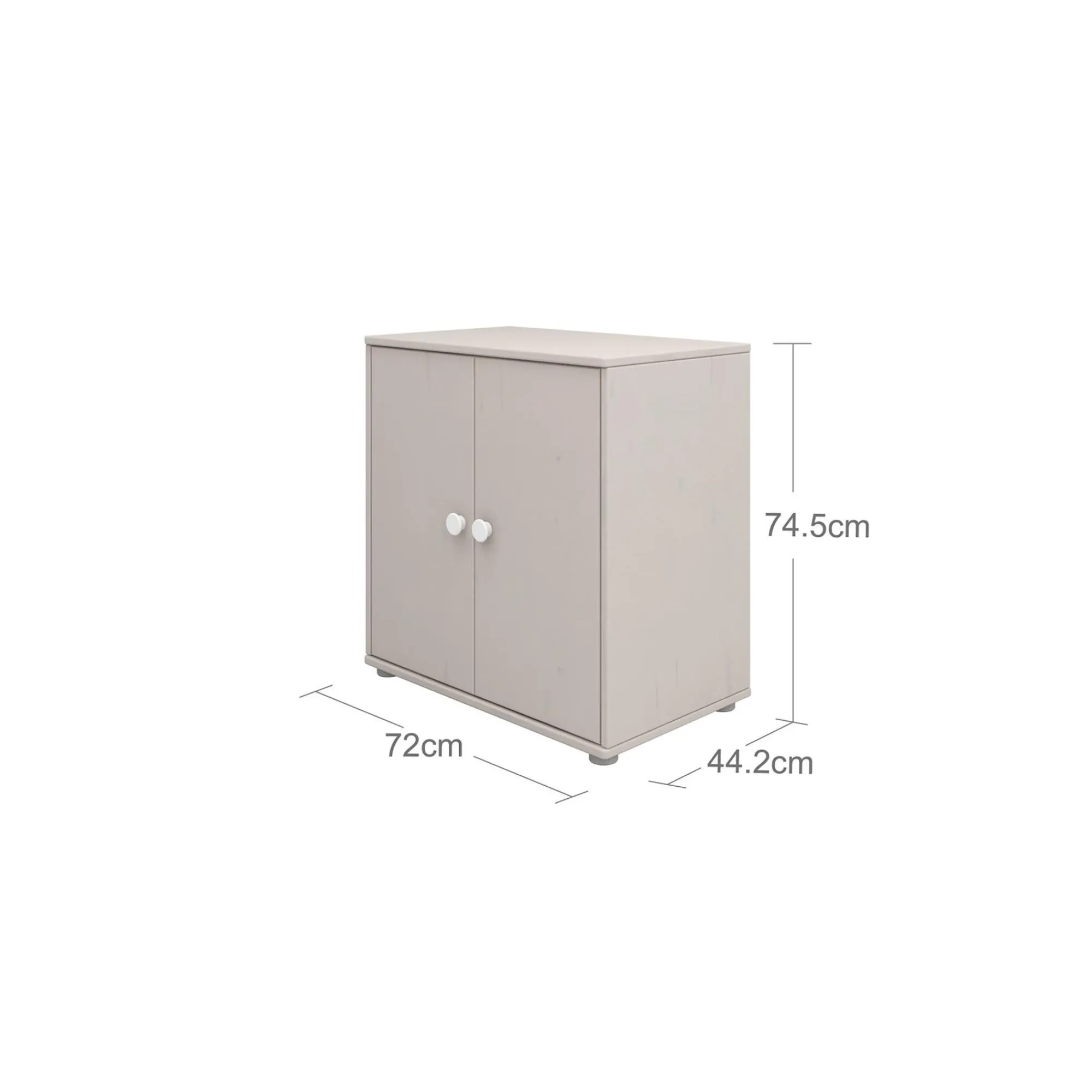 Best FLEXA Skab White/Grey Washed Pine