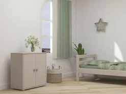 Discount FLEXA Skab Natural Green/Grey Washed Pine