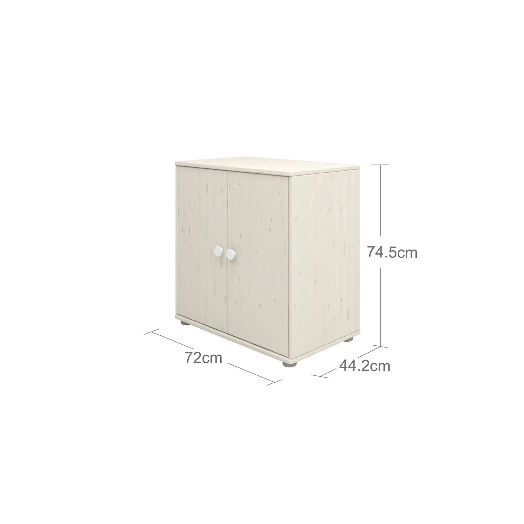 Online FLEXA Skab White/White Washed Pine