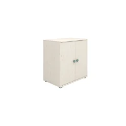 Best Sale FLEXA Skab Light Teal/White Washed Pine