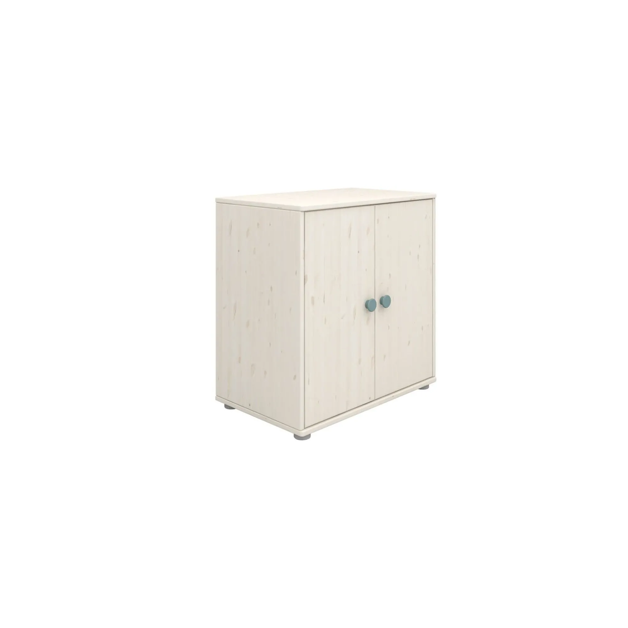 Best Sale FLEXA Skab Light Teal/White Washed Pine