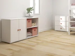 Flash Sale FLEXA Skab, 1 Hylde + 2 Lager White/Blush