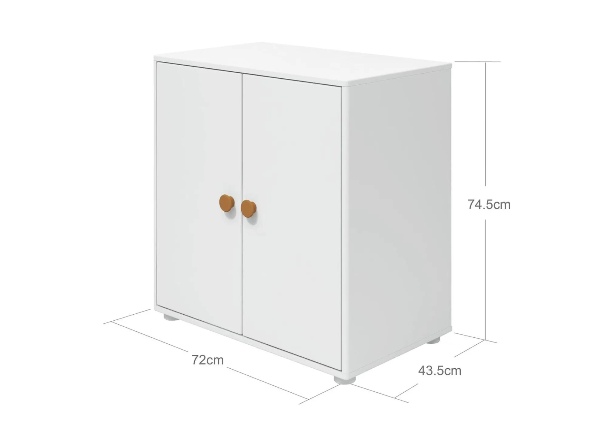 Cheap FLEXA Skab, 1 Hylde + 2 Lager White/Mustard