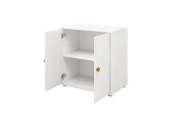 Cheap FLEXA Skab, 1 Hylde + 2 Lager White/Mustard