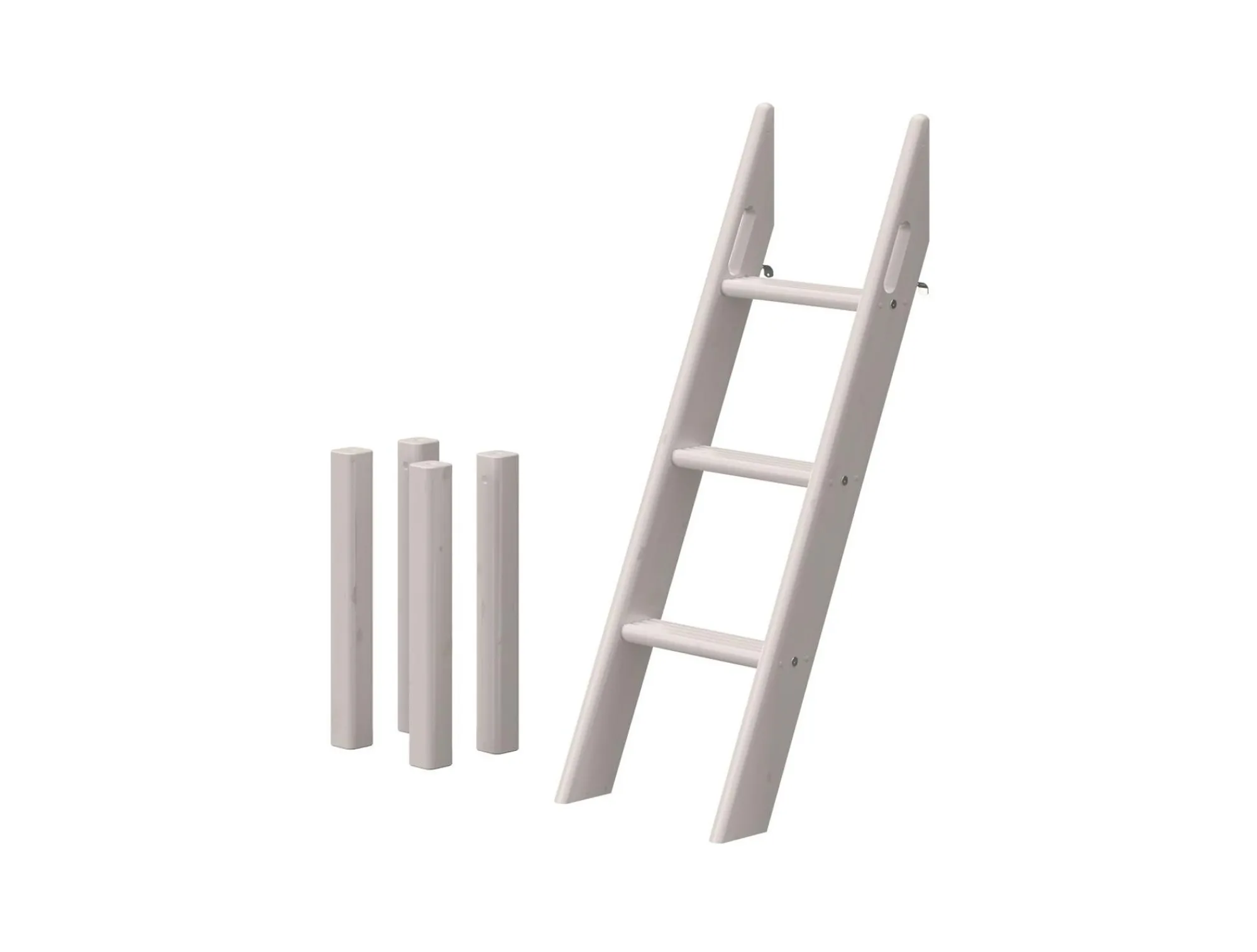 Best Sale FLEXA Skra Stige Og Ben Til Halvhøj Seng Grey Washed Pine