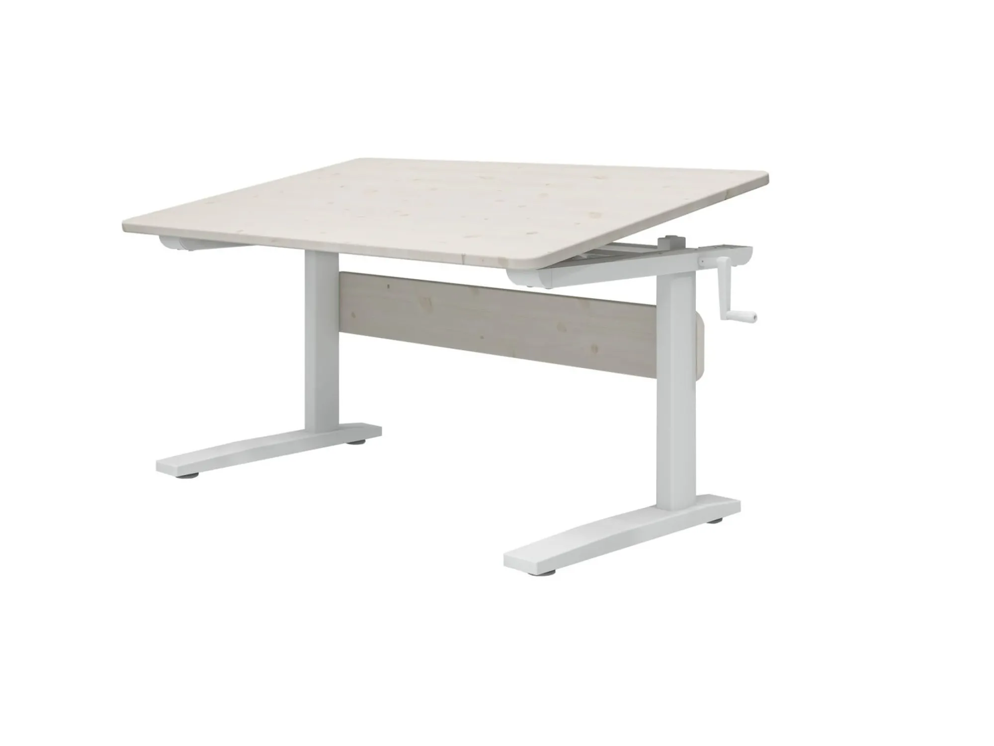 Best FLEXA Skrivebord White/White Washed Pine