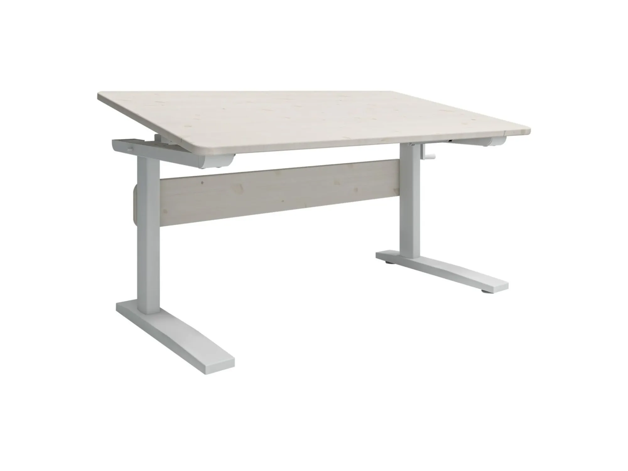 Best FLEXA Skrivebord White/White Washed Pine