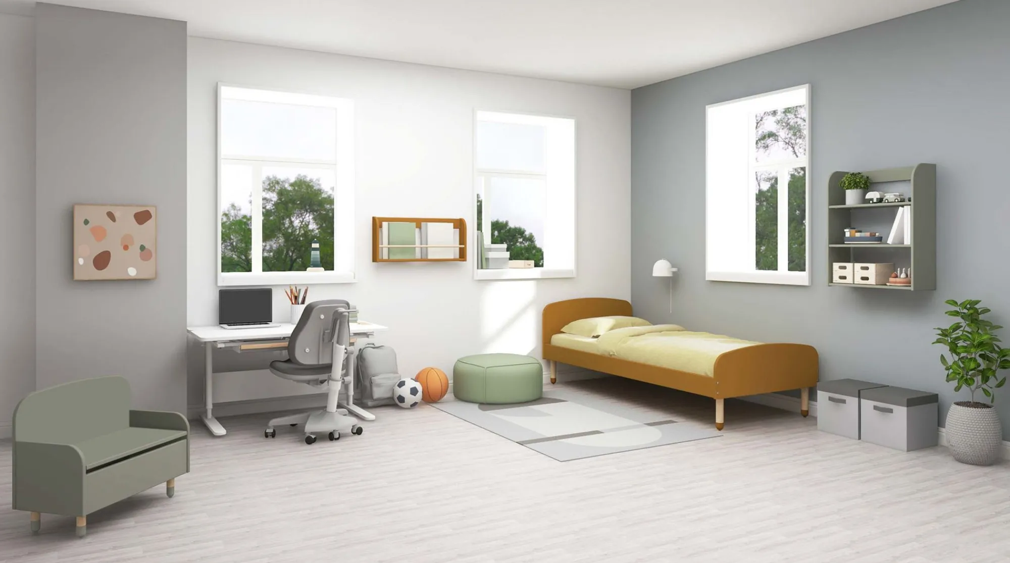 Cheap FLEXA Slagbaenk Natural Green