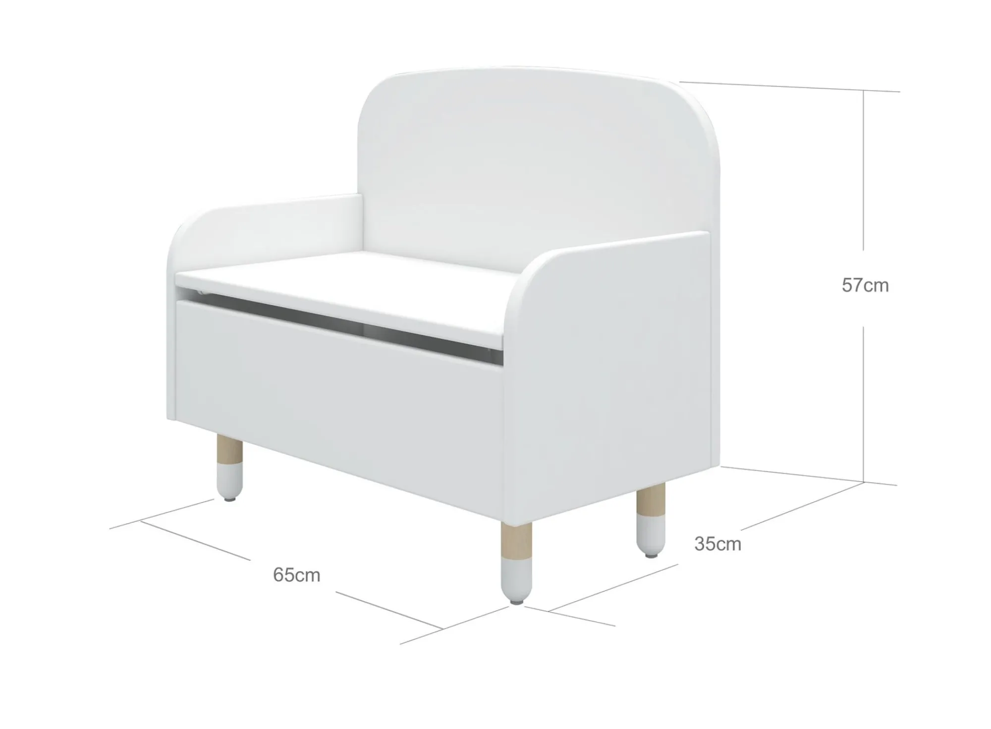 Clearance FLEXA Slagbaenk White