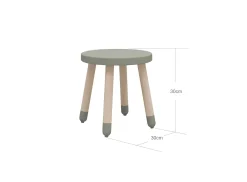 Best FLEXA Taburet Natural Green