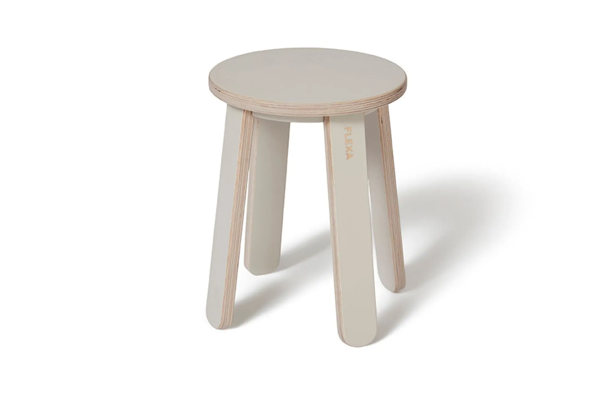 Clearance FLEXA Taburet Til Tegnebord Warm Grey/Birch Plywood