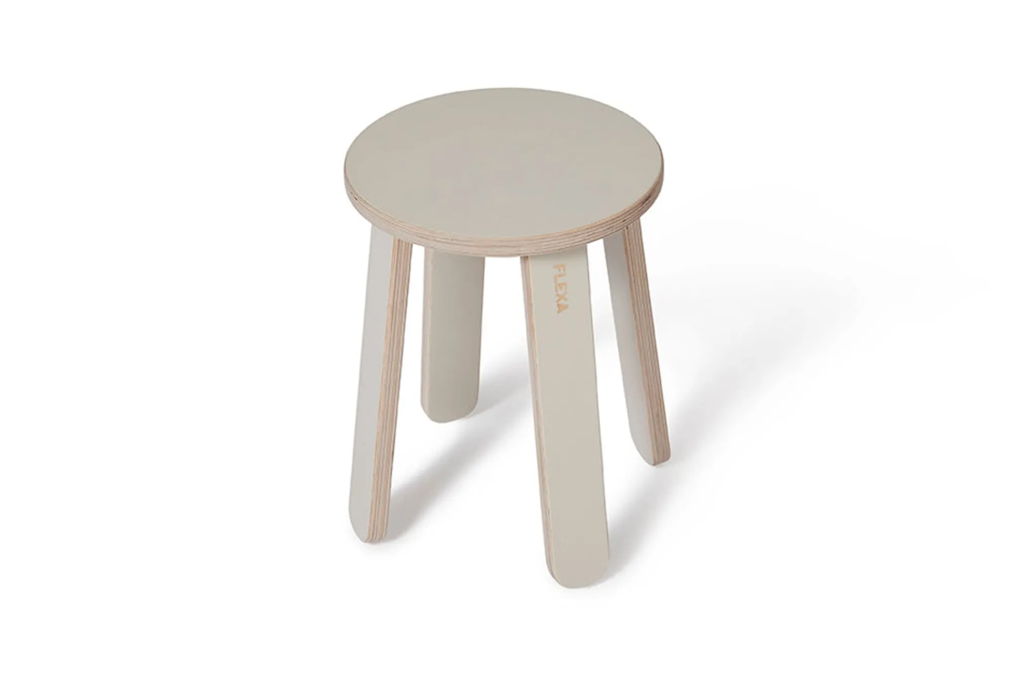 Clearance FLEXA Taburet Til Tegnebord Warm Grey/Birch Plywood