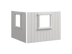 New FLEXA Traehytte-Sengefronter, Hvid Ramme White