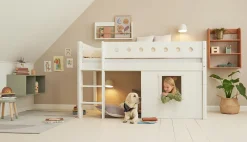 New FLEXA Traehytte-Sengefronter, Hvid Ramme White