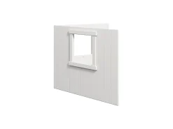 New FLEXA Traehytte-Sengefronter, Hvid Ramme White