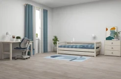 Outlet FLEXA Udtraeksseng White Washed Pine