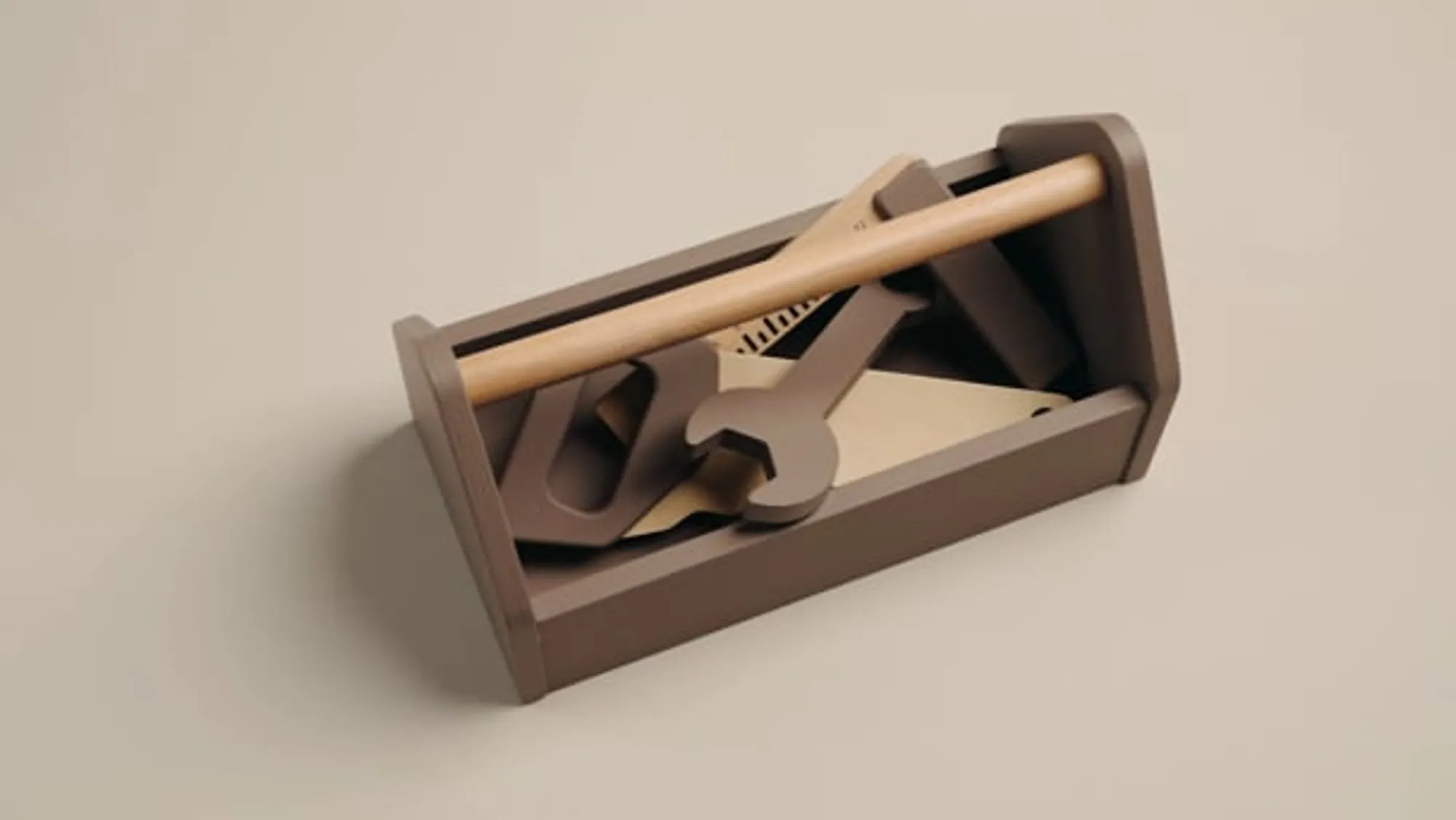 Flash Sale FLEXA Værktøjskasse Dusty Brown/Birch Plywood