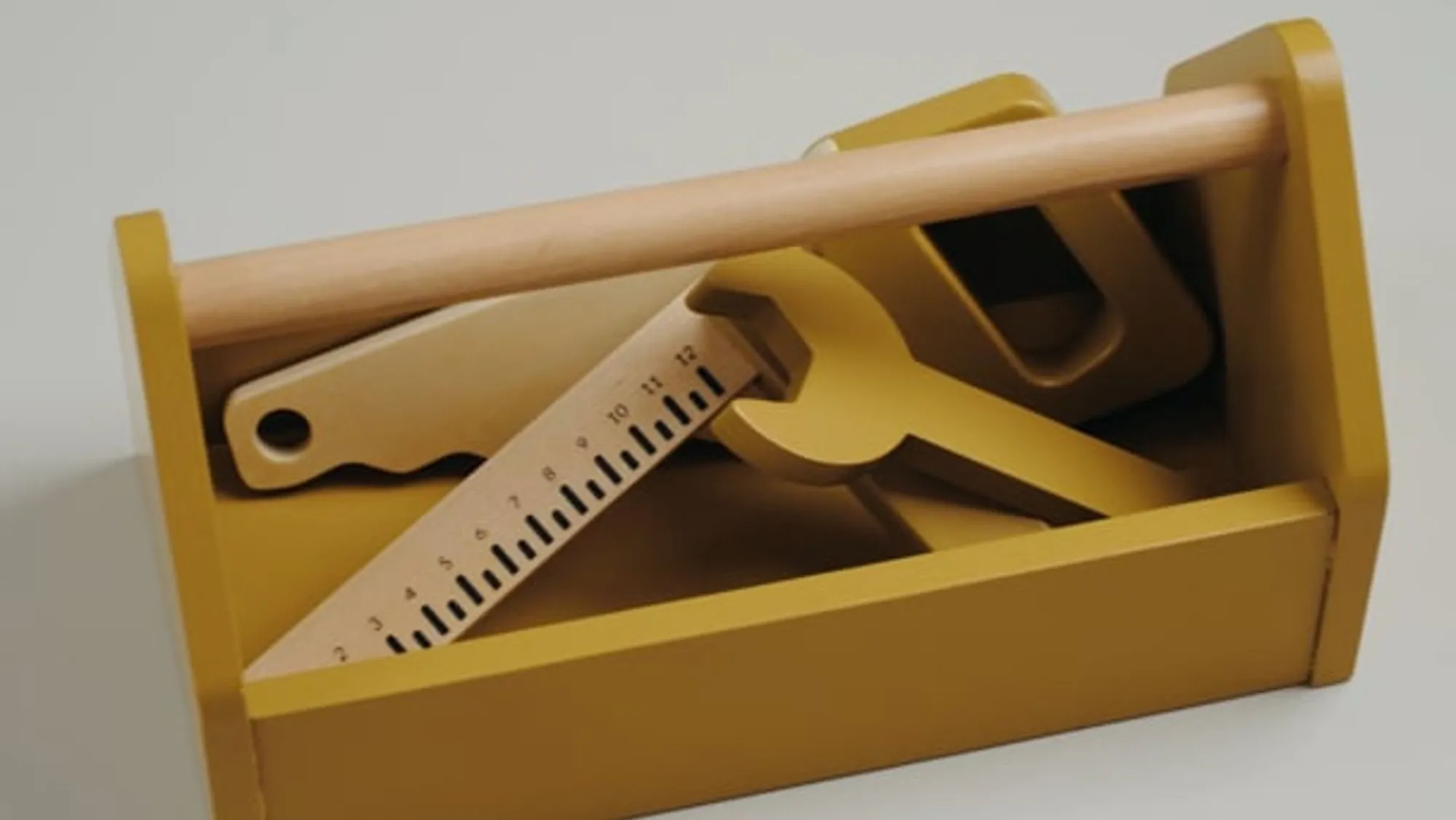 Best FLEXA Værktøjskasse Mustard/Birch Plywood