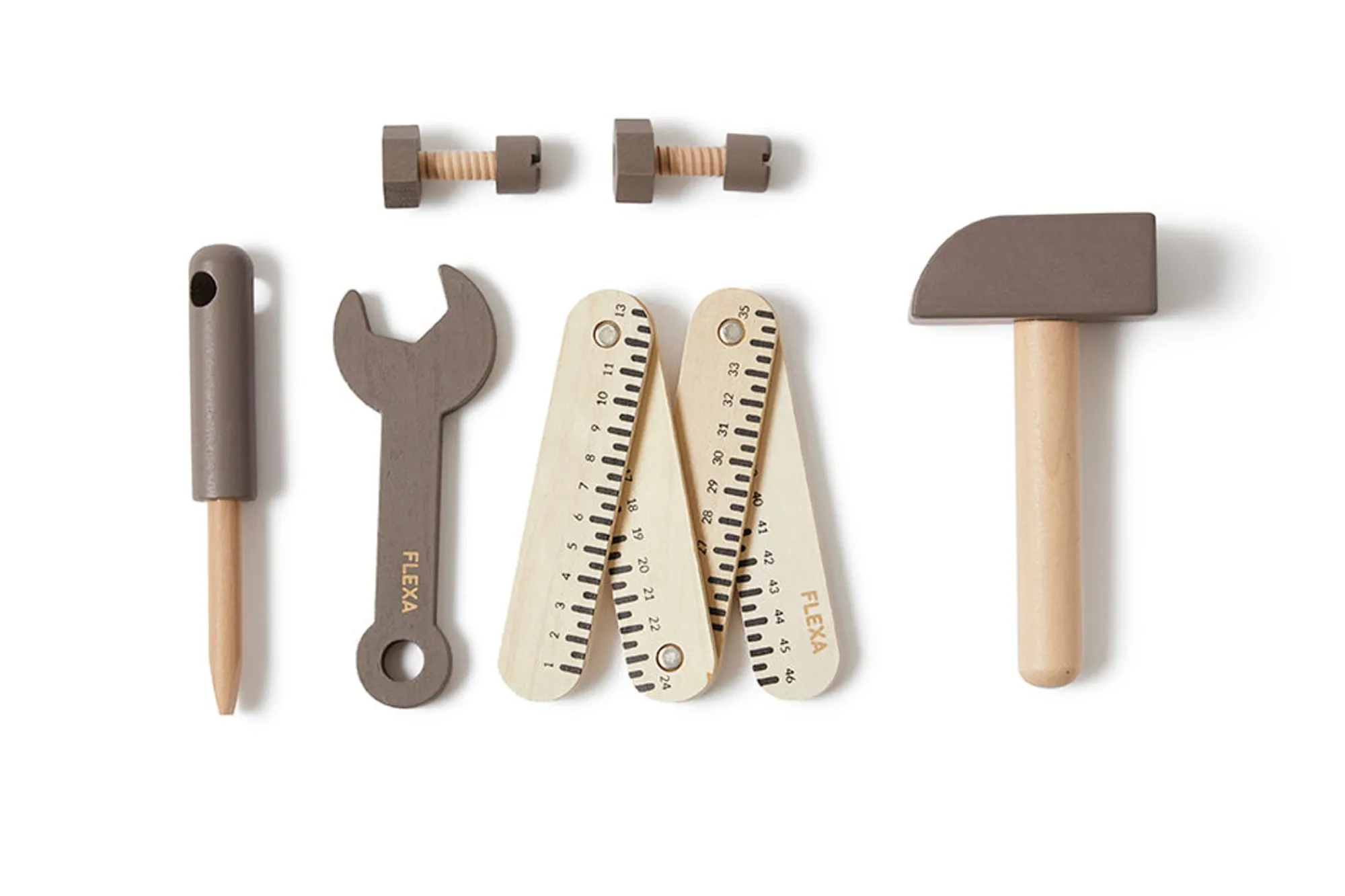 Discount FLEXA Værktøjssaet Dusty Brown/Birch Plywood